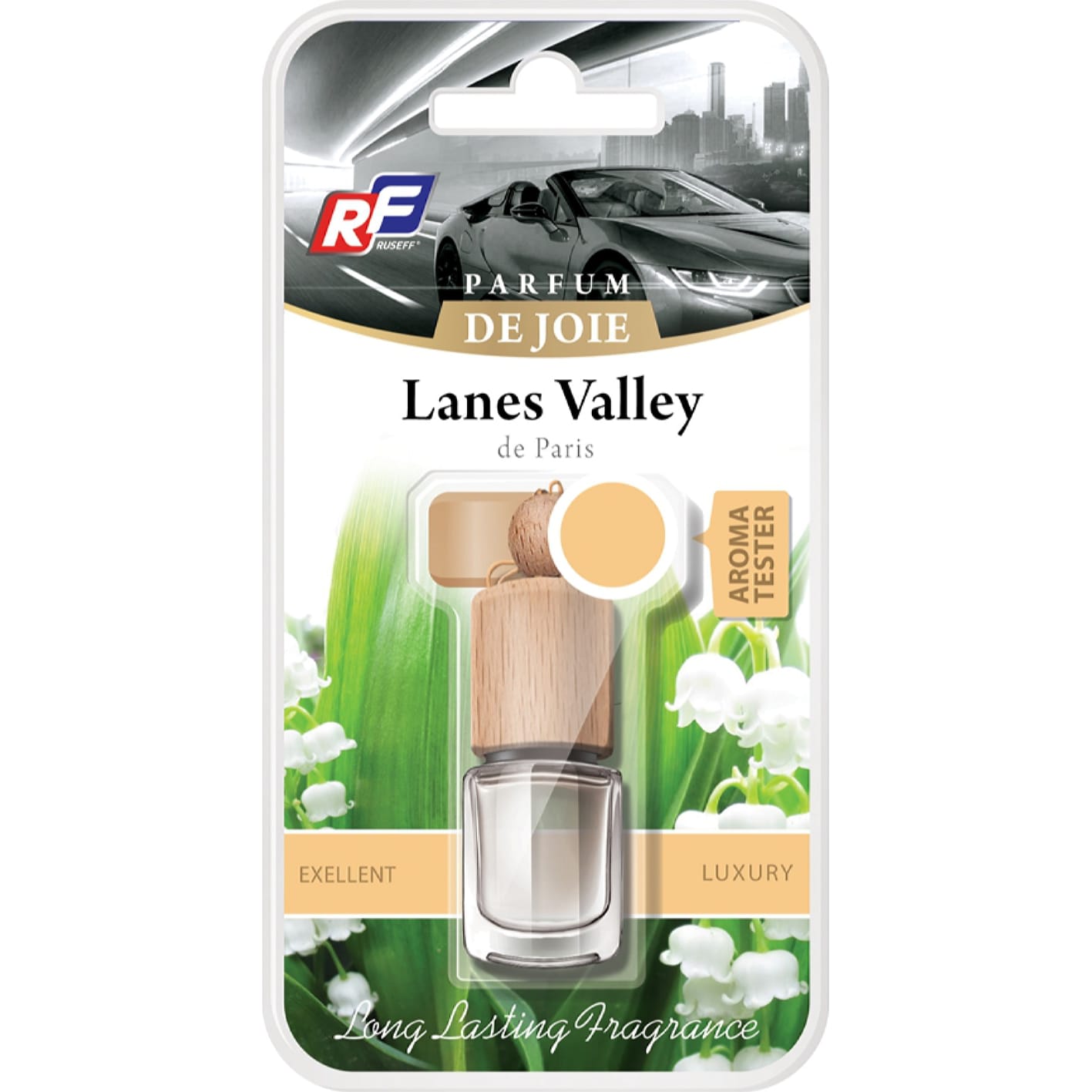 RUSEFF 27322N Ароматизатор подвесной жидкостный PARFUM DE JOIE Lanes Valley (0,005л)