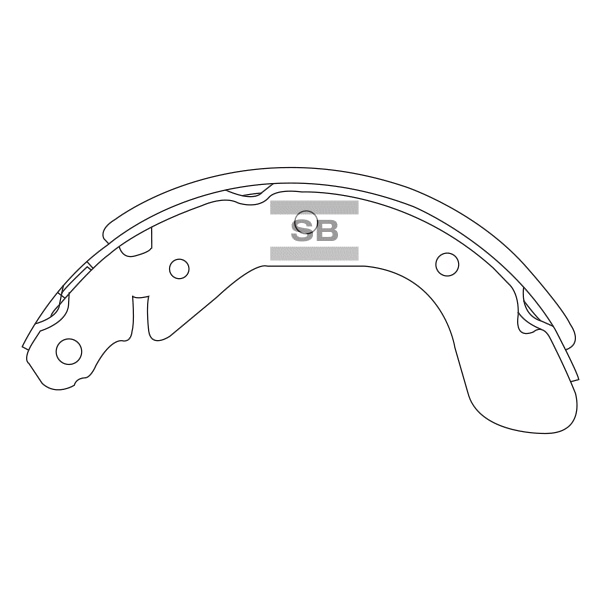SANGSIN BRAKE SA129 Колодки тормозные барабанные CHEVROLET AVEO седан (T300), CHEVROLET COBALT, CHEVROLET AVEO / KALOS с