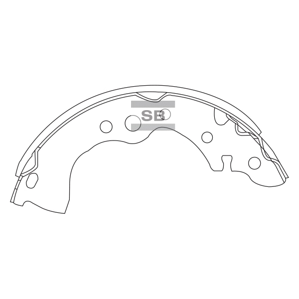 SANGSIN BRAKE SA131 Колодки тормозные барабанные