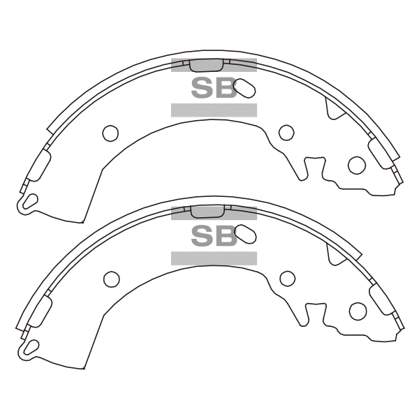 SANGSIN BRAKE SA133 Колодки тормозные бар. HYUNDAI GETZ 1.1-1.6 02- c АБС (D 203mm) SA133