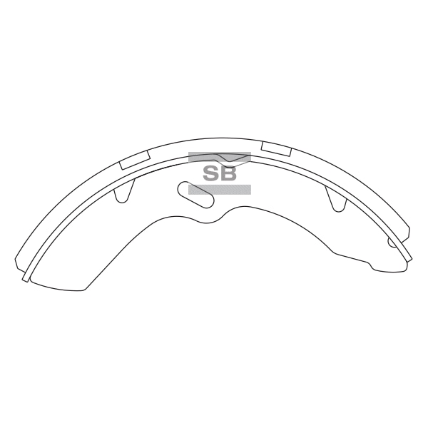 SANGSIN BRAKE SA151 Колодка тормозная барабанная (1шт)