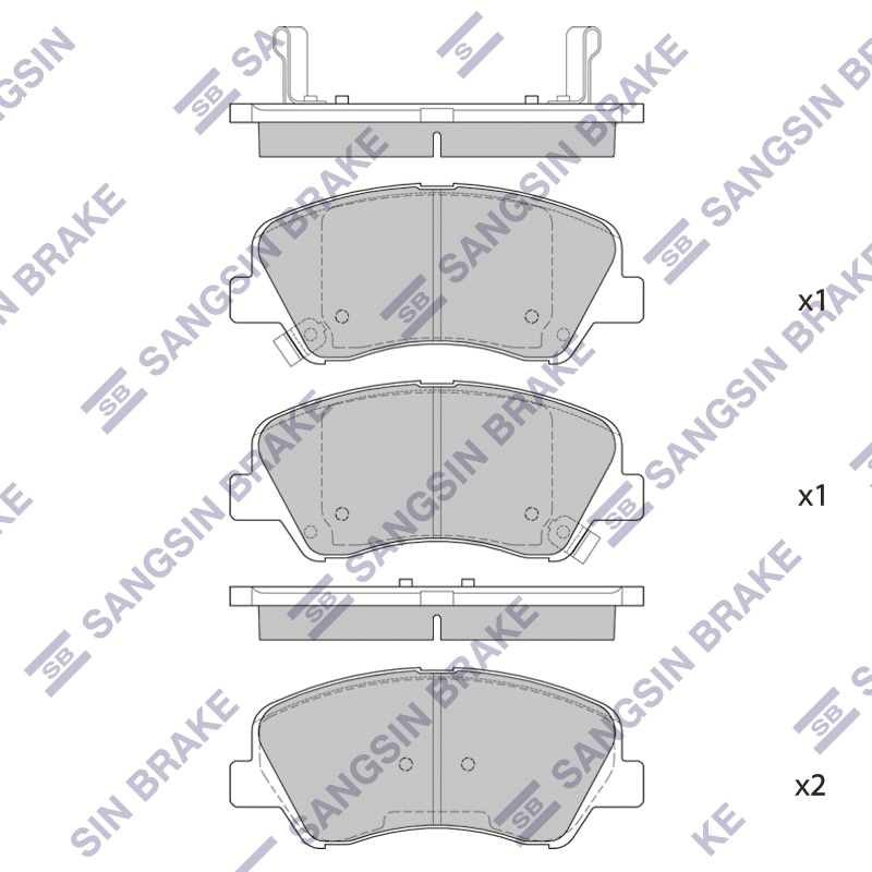 SANGSIN BRAKE SP1399 Колодки торм.пер.