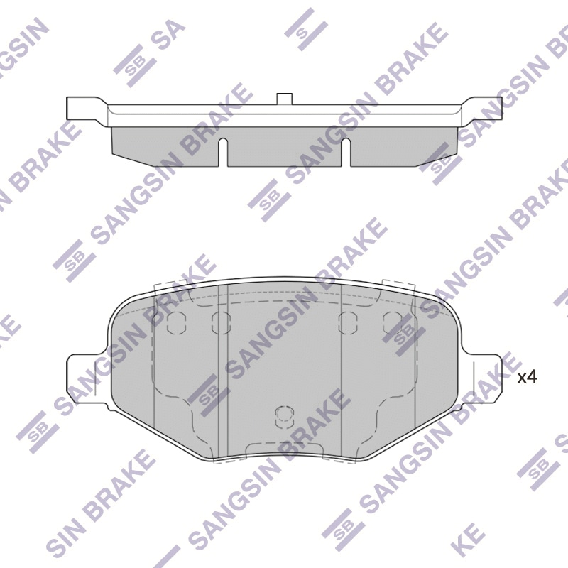 SANGSIN BRAKE SP1621 Колодки тормозные дисковые Ford Explorer 11> SP1621