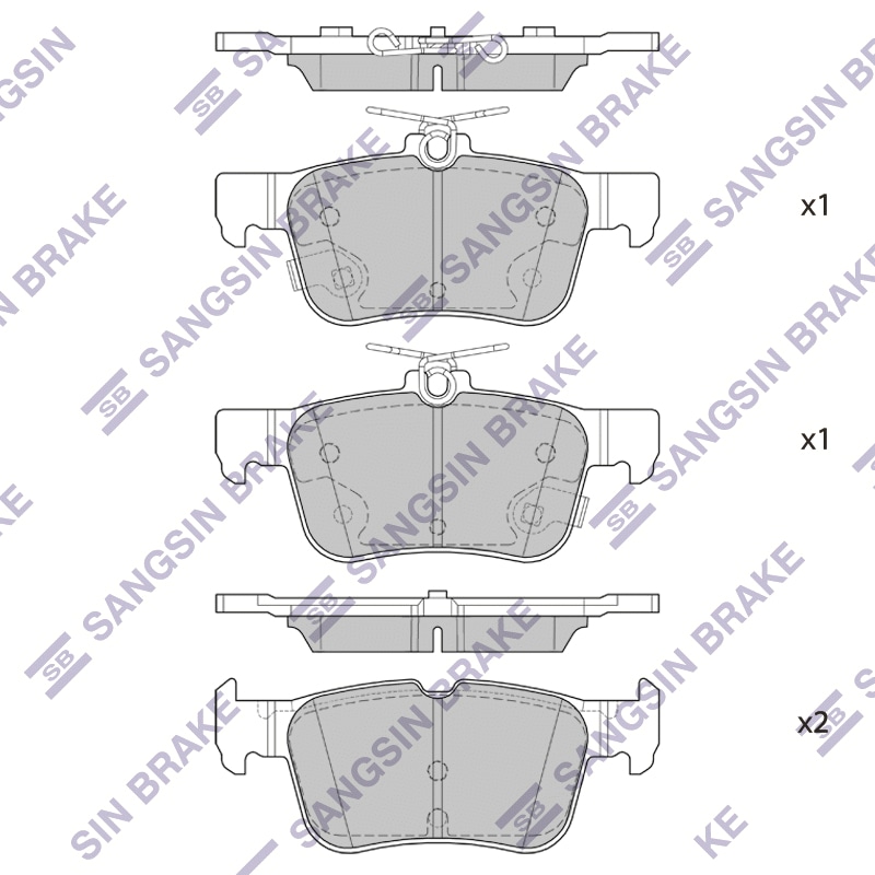 SANGSIN BRAKE SP4171 Колодки торм. зад.