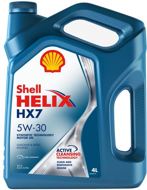 SHELL 550040304 Масло моторное shell helix hx7 5w30 4л