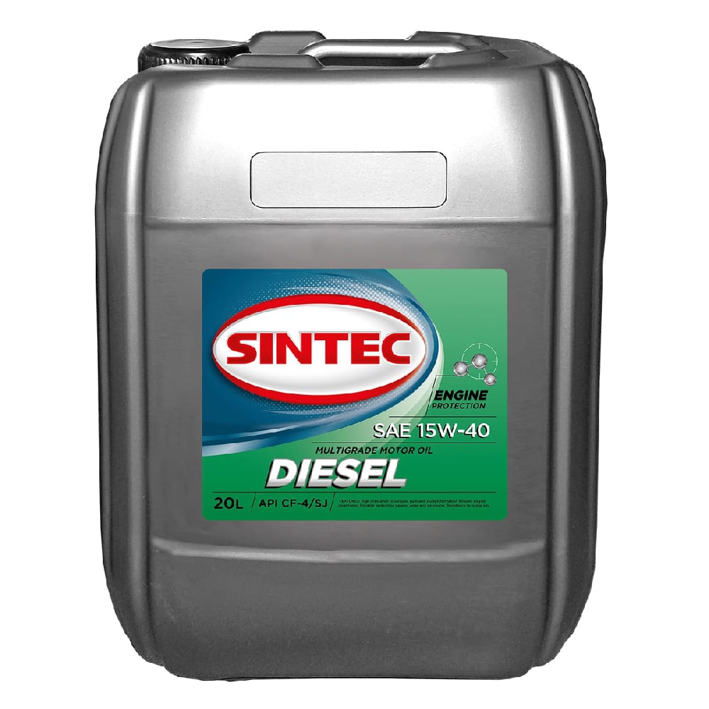 SINTEC 122421 Масло моторное минеральное diesel 15w40 api sj/cf 20л купить в Самаре