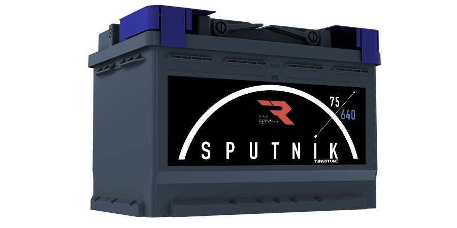 SPUTNIK SPU7510 Аккумулятор sputnik 75 ah, 640 a, 276x175x190 прям.