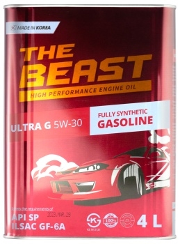 THE BEAST e0104l04u1 Синтетическое моторное масло ultra g 5w 30 для бензиновых и дизельных двигателей (4 л.)