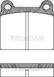 TRISCAN 811010201 Комплект дисковых тормозных колодок