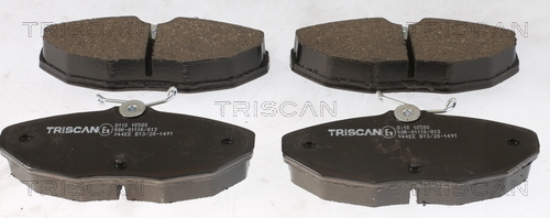 TRISCAN 811010580 Комплект дисковых тормозных колодок