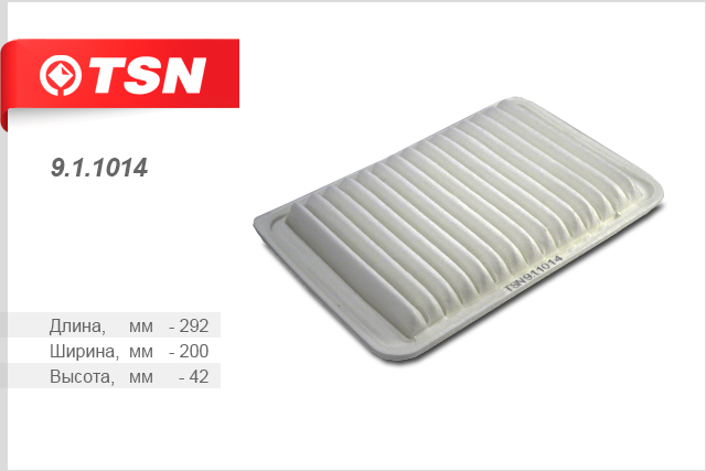 TSN 911014 9.1.1014 фильтр воздушный toyota camry 2.4 vvt i/3.0i v6 24v 01>, lexus rx300 03>
