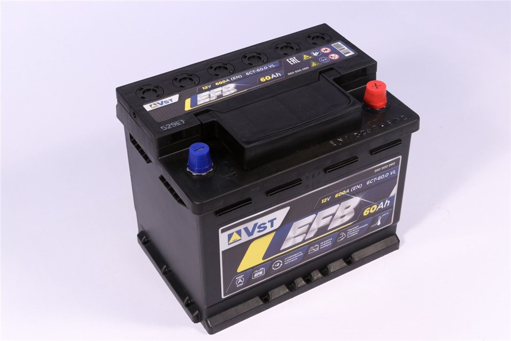 VST 560500060 Аккумуляторная батарея EFB [12V 60Ah 600A)