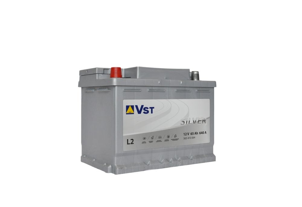 VST 565410064 аккумуляторная батарея  6СТ-65 SILVER 65Ah 640A + слева 242x175x190