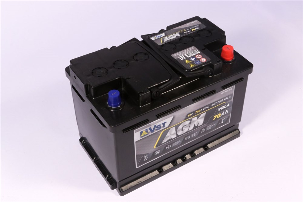 VST 570900072 Аккумуляторная батарея V СТАНДАРТ [12V 70Ah 720A) AGM