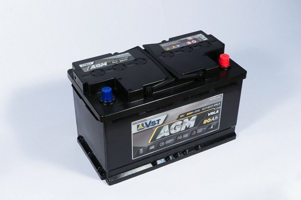 VST 580900080 Аккумуляторная батарея V СТАНДАРТ AGM [12V 80Ah 800A)
